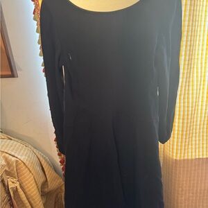Prada Long Sleeve Navy Blue Dress - Size 44 (US 8) - Made in Italy